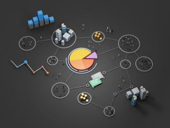 Data visualisation abstract image